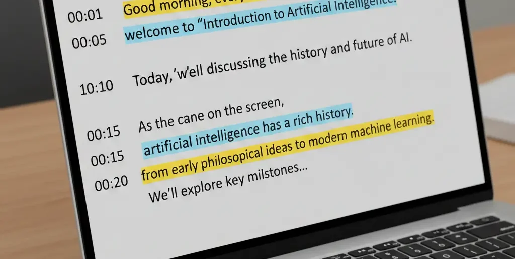 Convert lectures to AI notes effectively