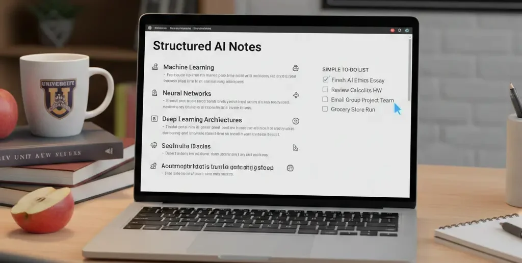 AI notes for college students managing workload