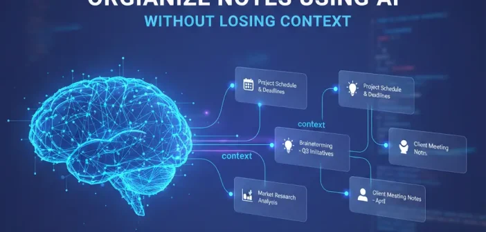 Organize Notes Using AI Without Losing Context