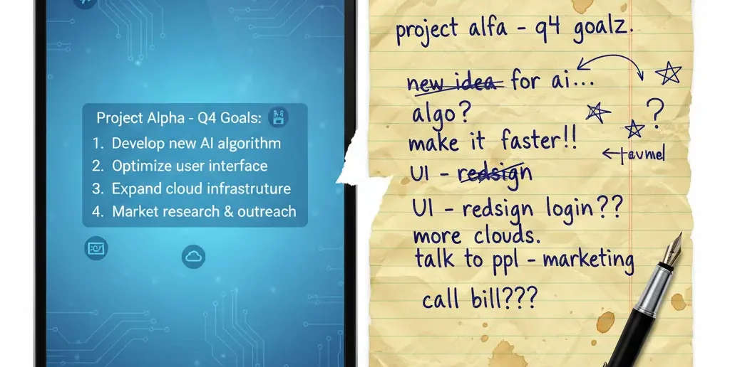 AI notes vs traditional notes comparison